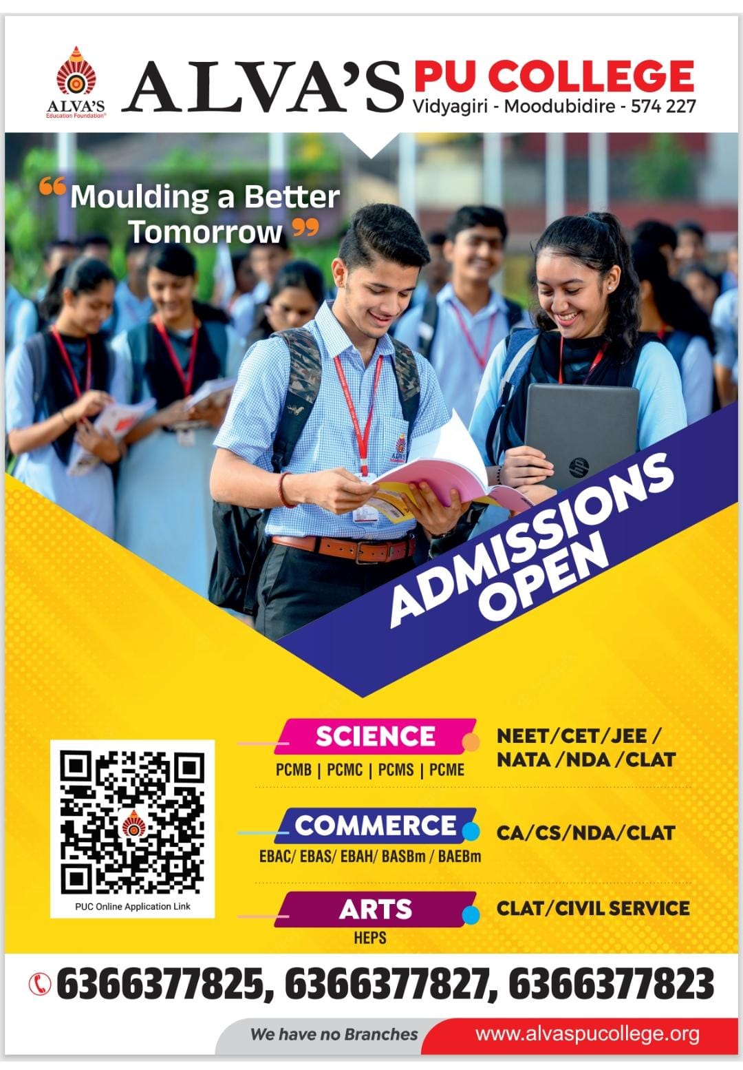 Alva's PU College, Moodabidre logo